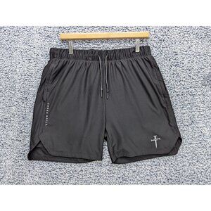 Three Nails Pro Tech Liner Shorts Mens LG Athletic Gym Running Lightweight Black
